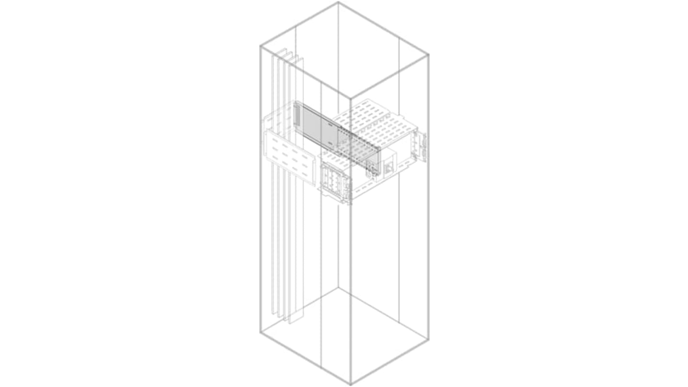 ABB PSVS Series Pickled Steel Sheet Assembly Plate for Use with Modular Boards - System Pro E Power, 190 x 560 x 25mm