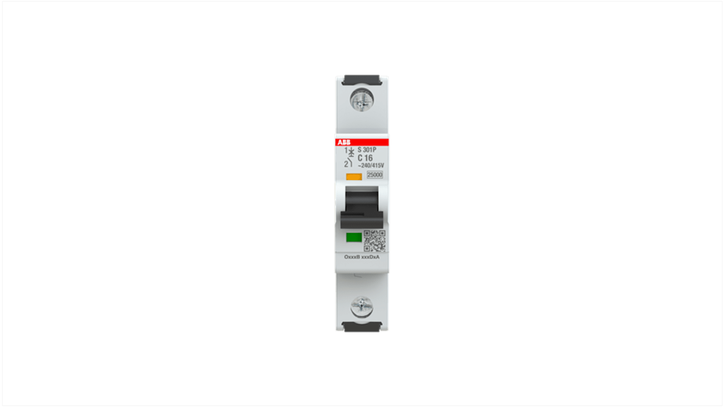 Interruttore magnetotermico ABB, 1P 16A 100 kA, Tipo C