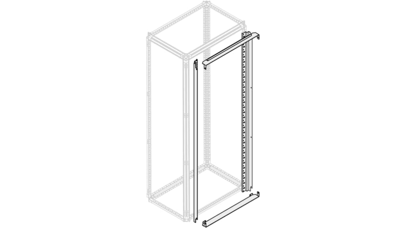 ABB 1STQ Series Pickled Steel Sheet Frame for Use with Modular Boards - System Pro E Power, 2000 x 600mm