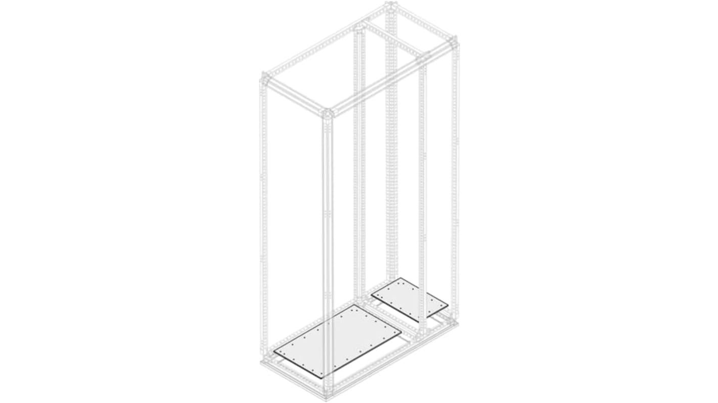 ABB 1STQ Series Sheet Steel Galvanised Flange for Use with Modular Boards - System Pro E Power, 200 x 900mm