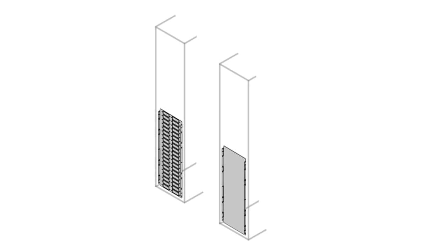 ABB PTBS Series Pickled Steel Sheet Assembly Plate for Use with Modular Boards - System Pro E Power, 800 x 340.7 x 22mm