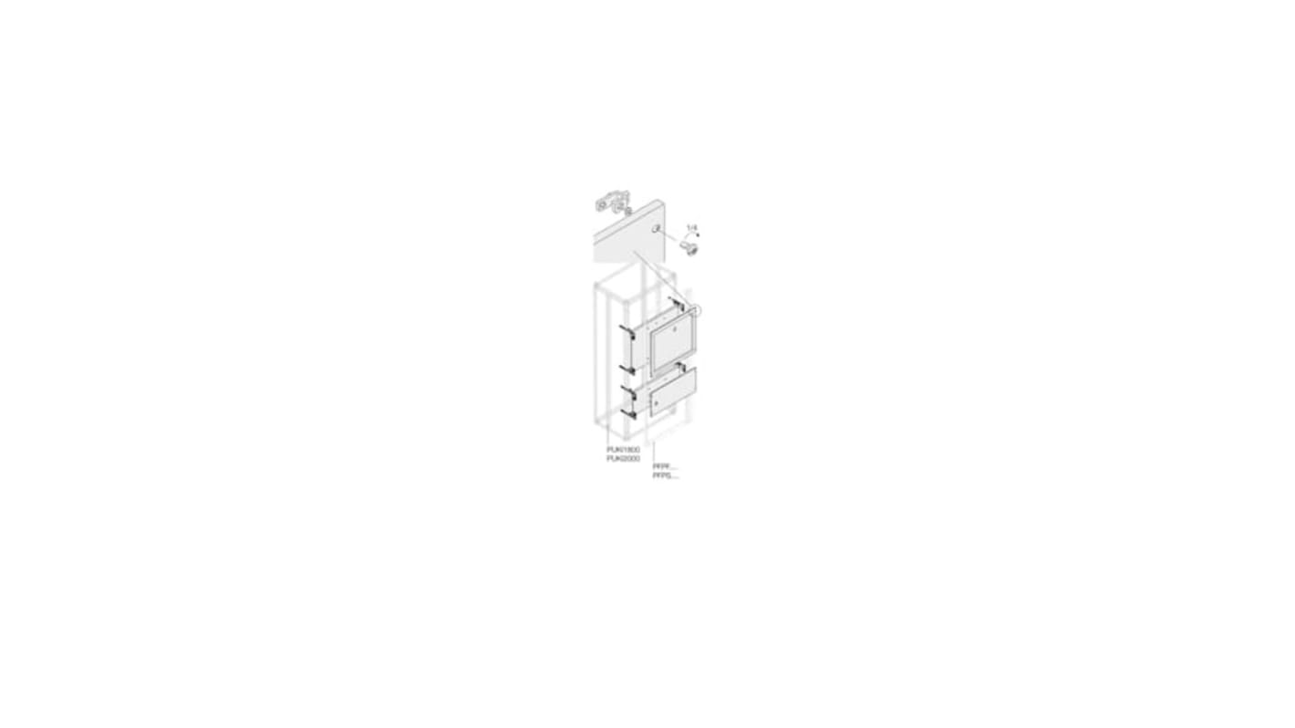 ABB 1STQ Series Pickled Steel Sheet Installation Kit for Use with Modular Boards - System Pro E Power, 250 x 800mm