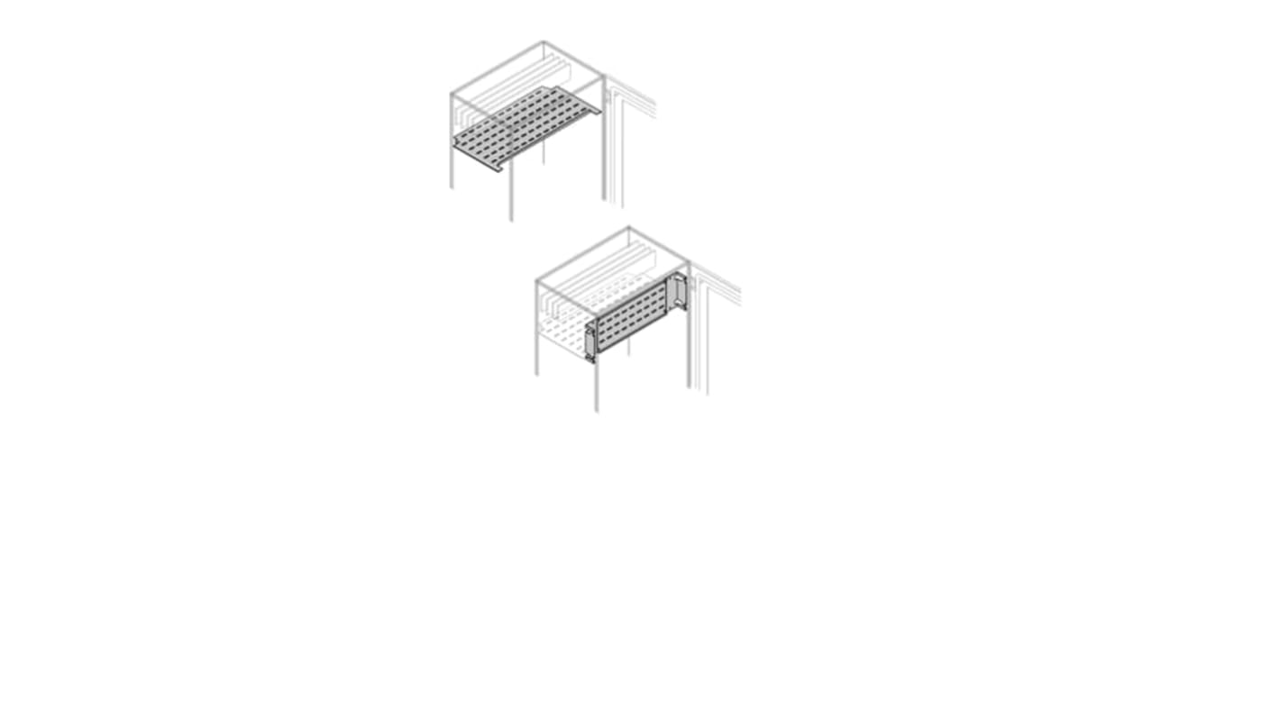 ABB PTHS Series Pickled Steel Sheet Shelf for Use with Modular Boards - System Pro E Power, 719 x 749.5 x 25mm