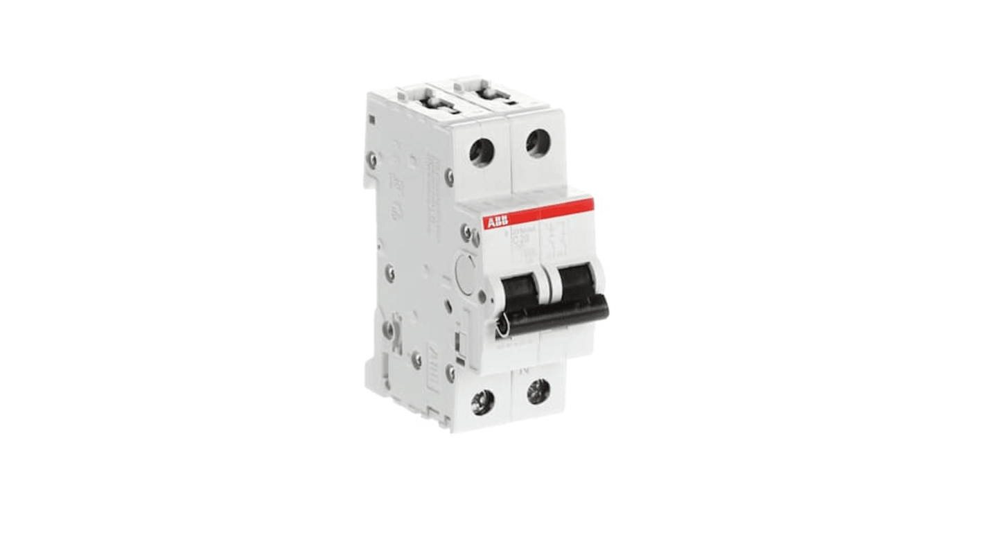 ABB System Pro M Compact S200M MCB, 1+N, 20A Curve C, 230V AC, 60V DC, 15 kA Breaking Capacity