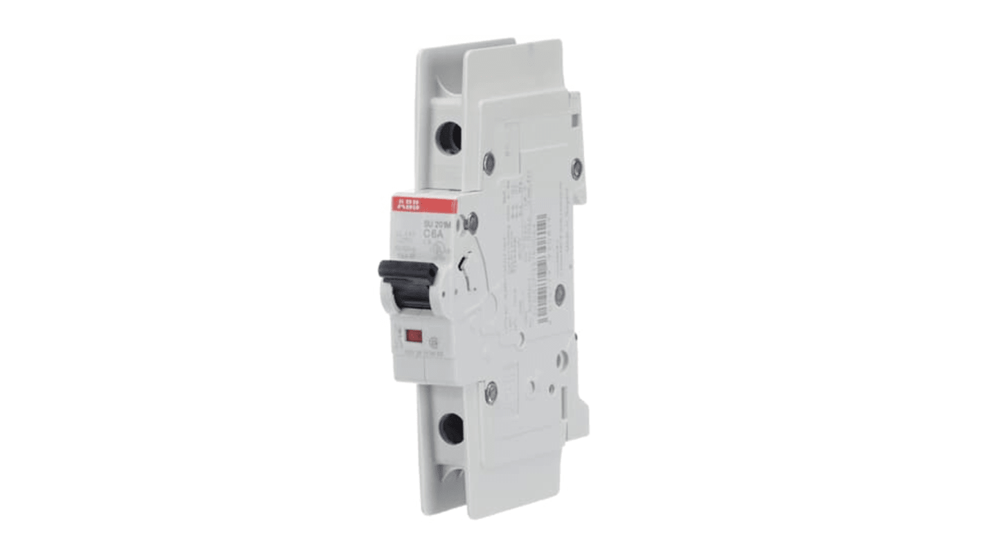 Interruttore magnetotermico ABB, 1P 6A 15 kA, Tipo C