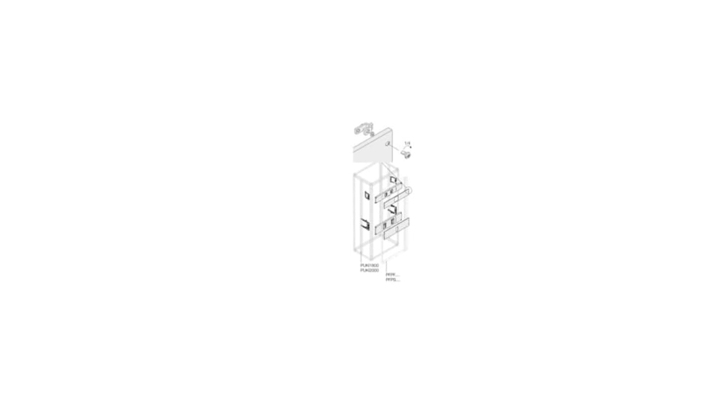ABB Pickled Steel Sheet Assembly Kit for Use with Main Distribution Boards, 190 x 580 x 50mm