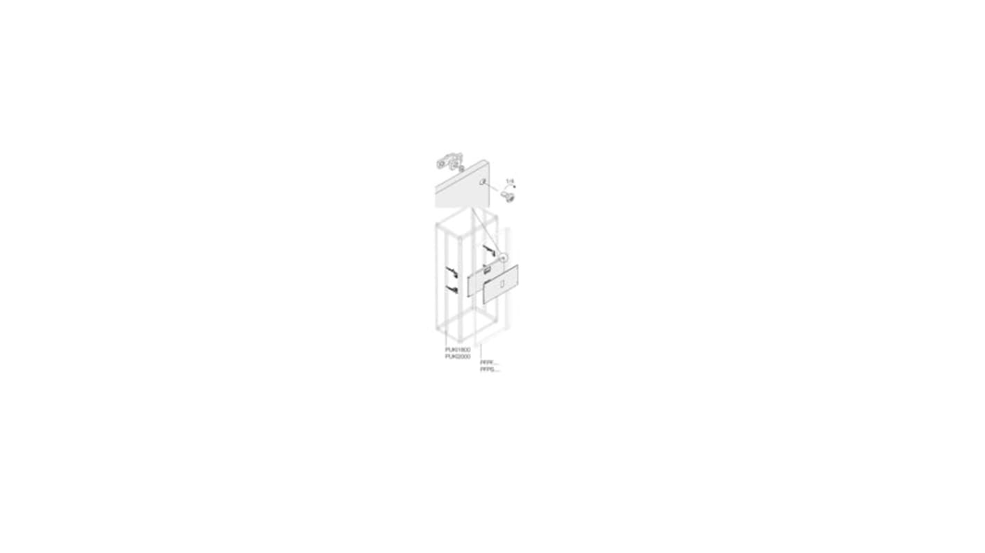 ABB Pickled Steel Sheet Assembly Kit for Use with Main Distribution Boards, 400 x 300 x 400mm