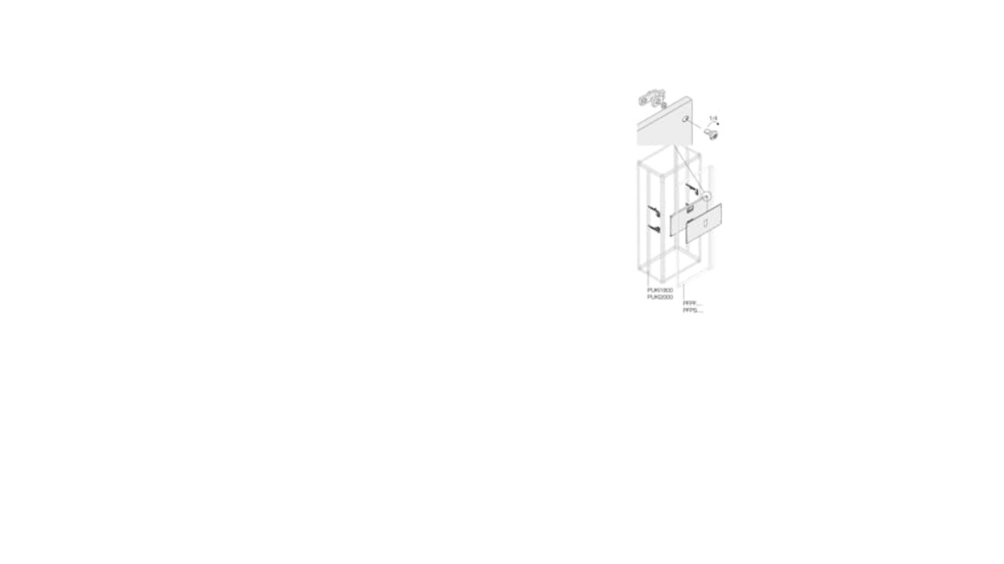 ABB Pickled Steel Sheet Assembly Kit for Use with Main Distribution Boards, 800 x 350 x 800mm