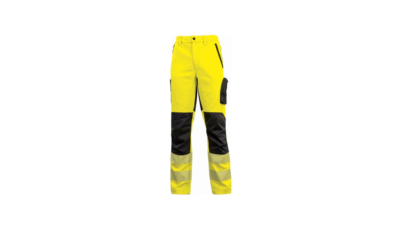 UPower ROY Yellow Hi-Vis Hi Vis Trousers, 74 → 82cm Waist Size