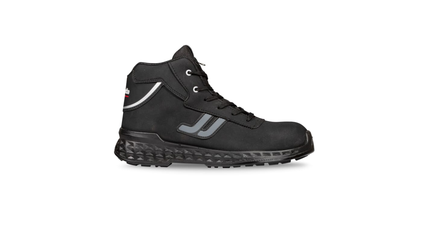 Jallatte Unisex Sicherheitsschuhe Schwarz, mit Zehen-Schutzkappe, Größe 44 / UK 9.5