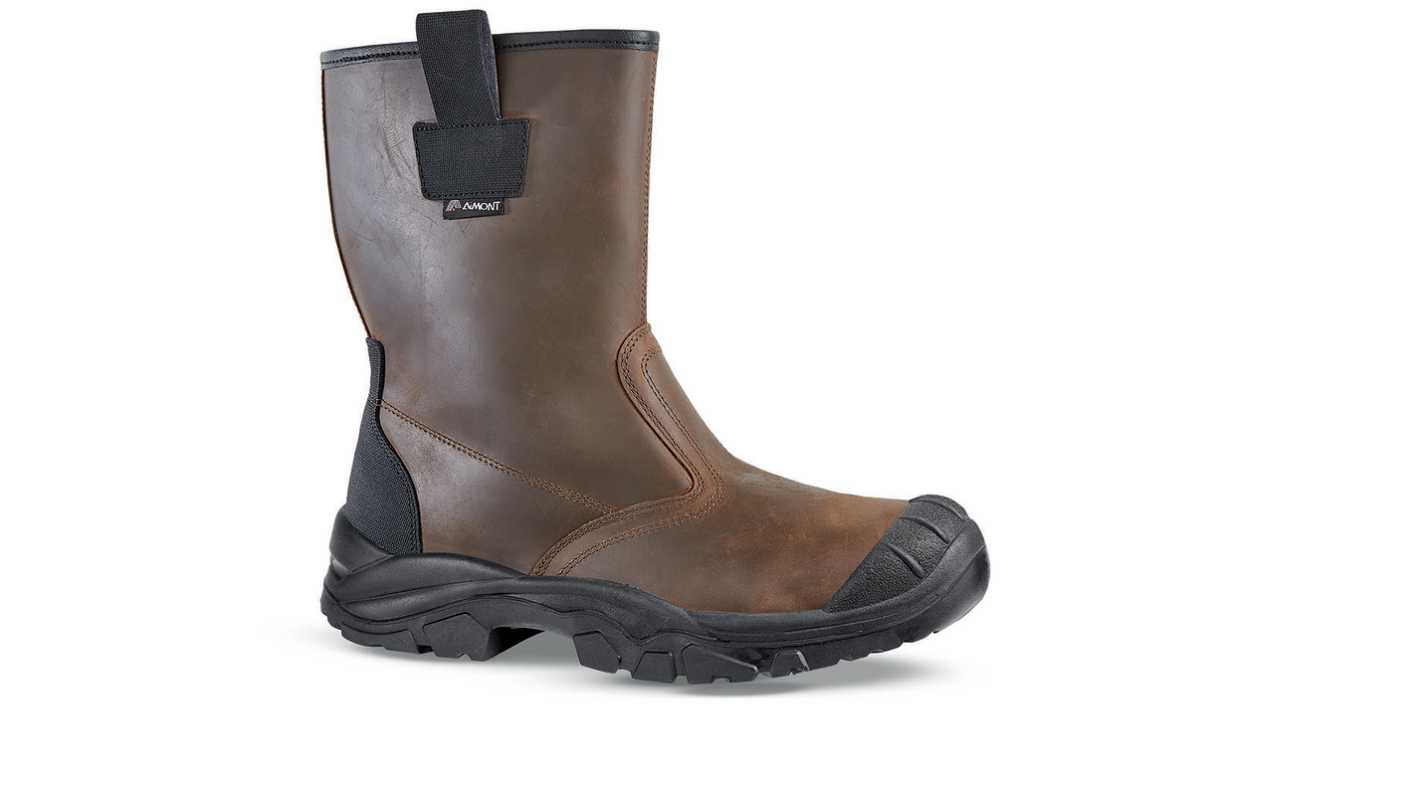 Jallatte Black/Brown PUR Toe Capped Unisex Safety Boot, UK 8, EU 42