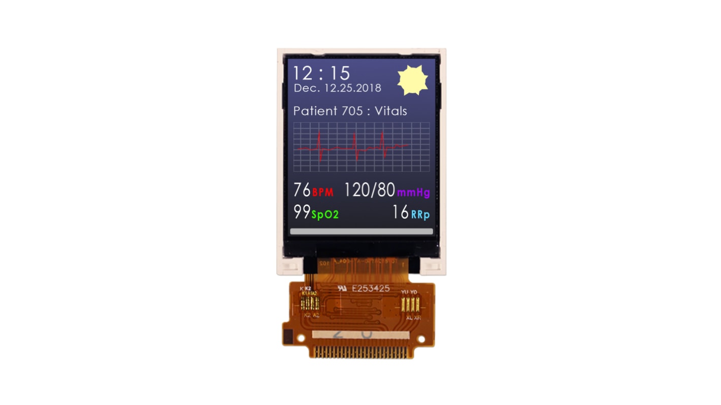 NEWHAVEN DISPLAY INTERNATIONAL NHD-1.8-128160EF-CTXI# TFT LCD Display Module, 1.8in, 128 x 160pixels