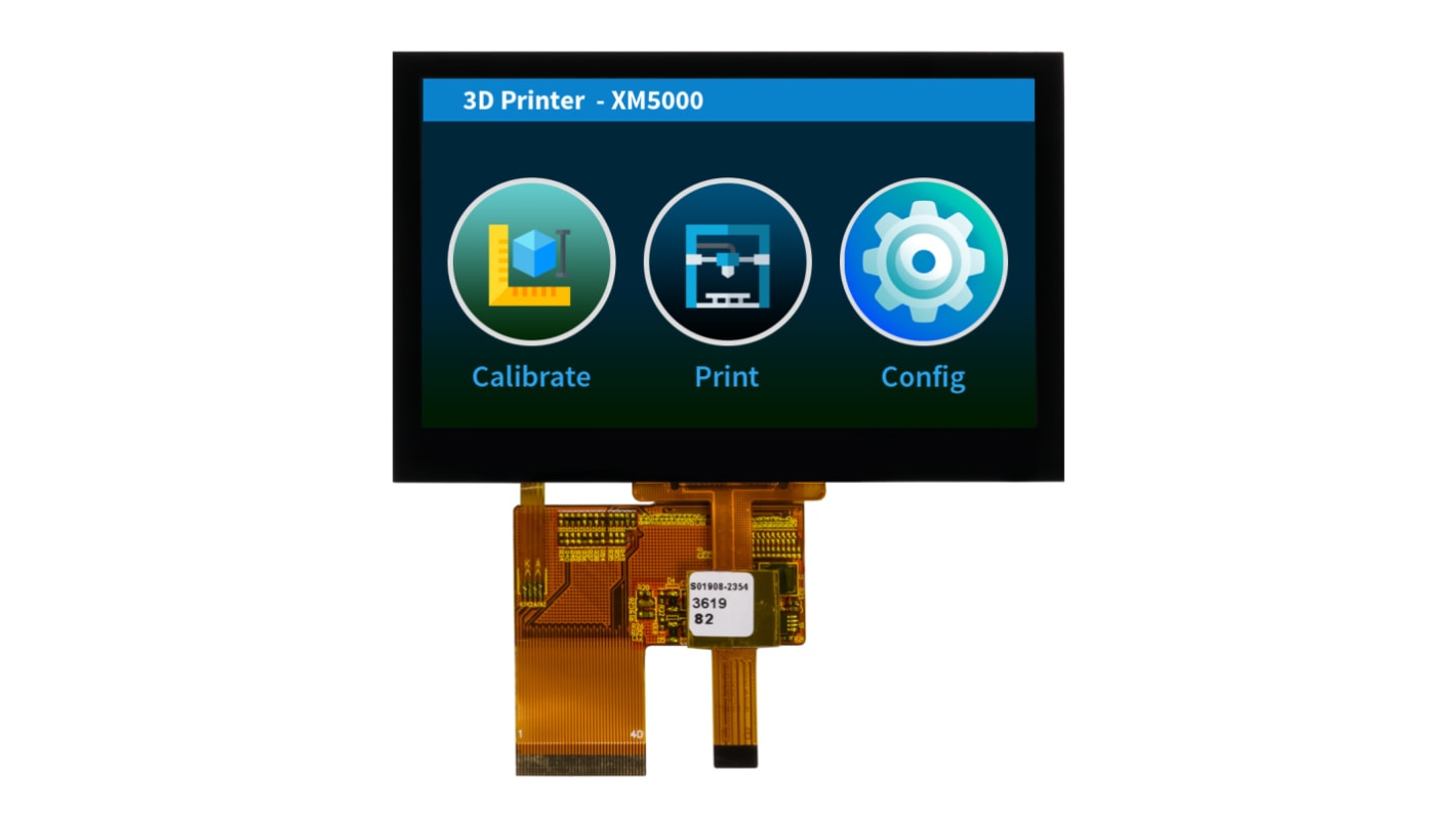 NEWHAVEN DISPLAY INTERNATIONAL NHD-4.3-800480CF-ASXP-CTP IPS TFT TFT LCD Display / Touch Screen, 4.3in, 800 x 480pixels