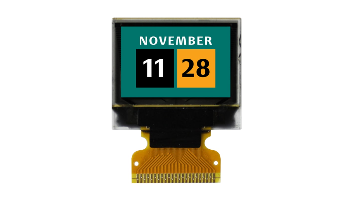 Afficheur OLED, NEWHAVEN DISPLAY INTERNATIONAL, 0.95pouce, Matrice passive, Bleu, vert, rouge, 96 x 64pixels, Montage