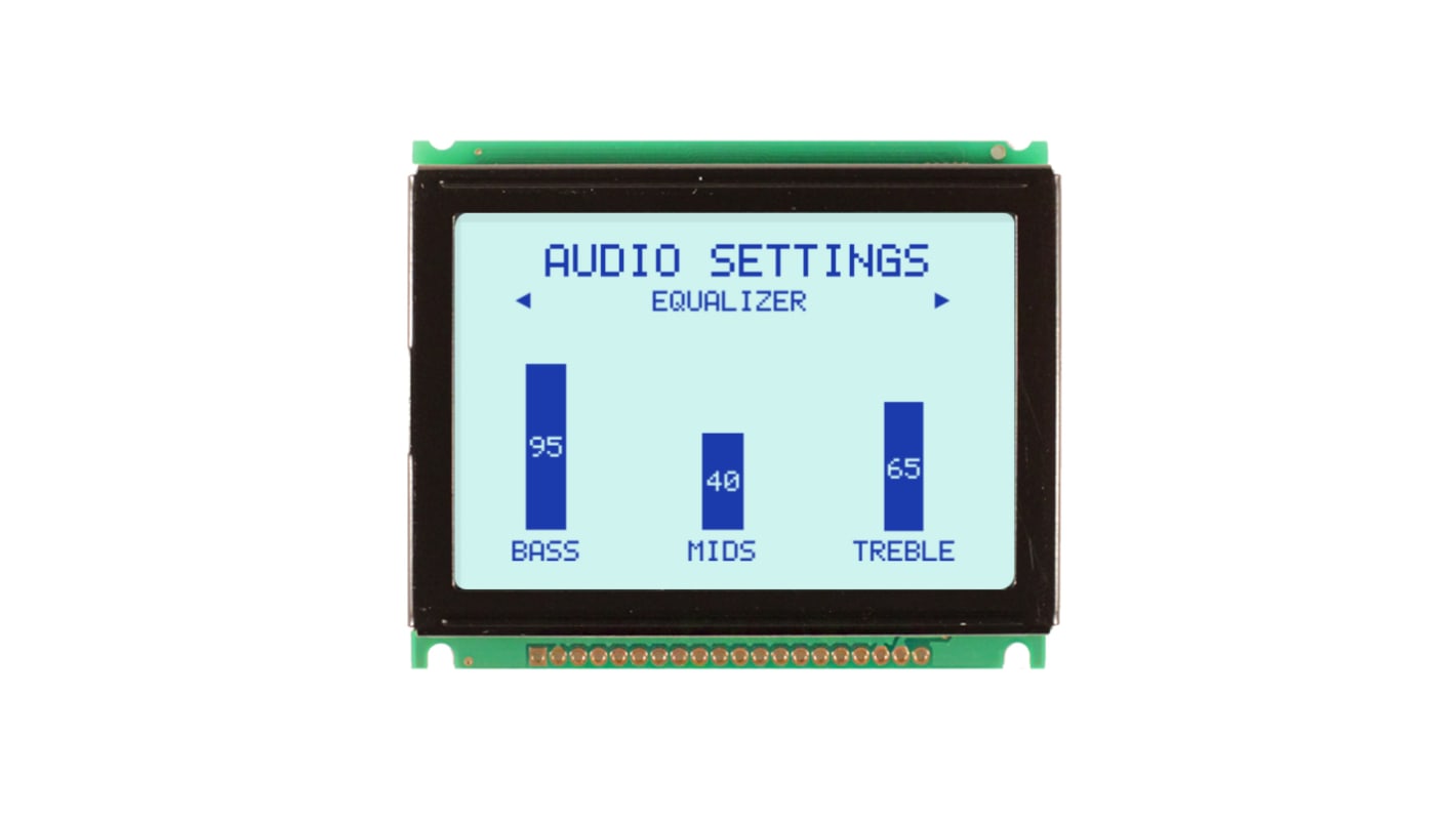 NEWHAVEN DISPLAY INTERNATIONAL NHD-12864MZ-FSW-GBW-L NHD-12864MZ Graphic LCD Graphic Display, Blue on Grey,