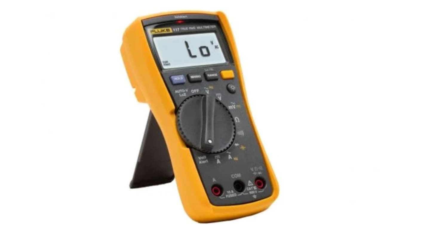 Fluke Fluke 117 Handheld LCD Digital Multimeter, 10A ac Max, 10A dc Max, 600V ac Max