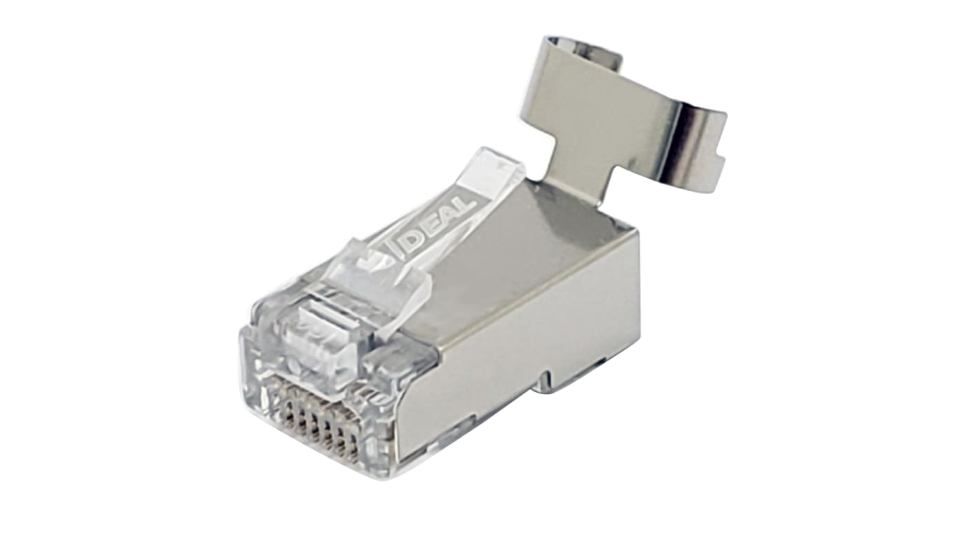 Ideal Industries 85 Series Plug RJ45 Connector, Clip Mount, Cat6a 1 Port 8 -Way