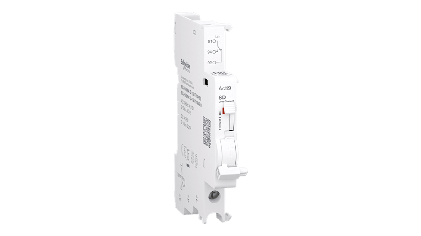 Schneider Electric Auxiliary Contact, 1 Contact, 1 C/O, Clip-on, Acti9 Acti9 Auxiliaires