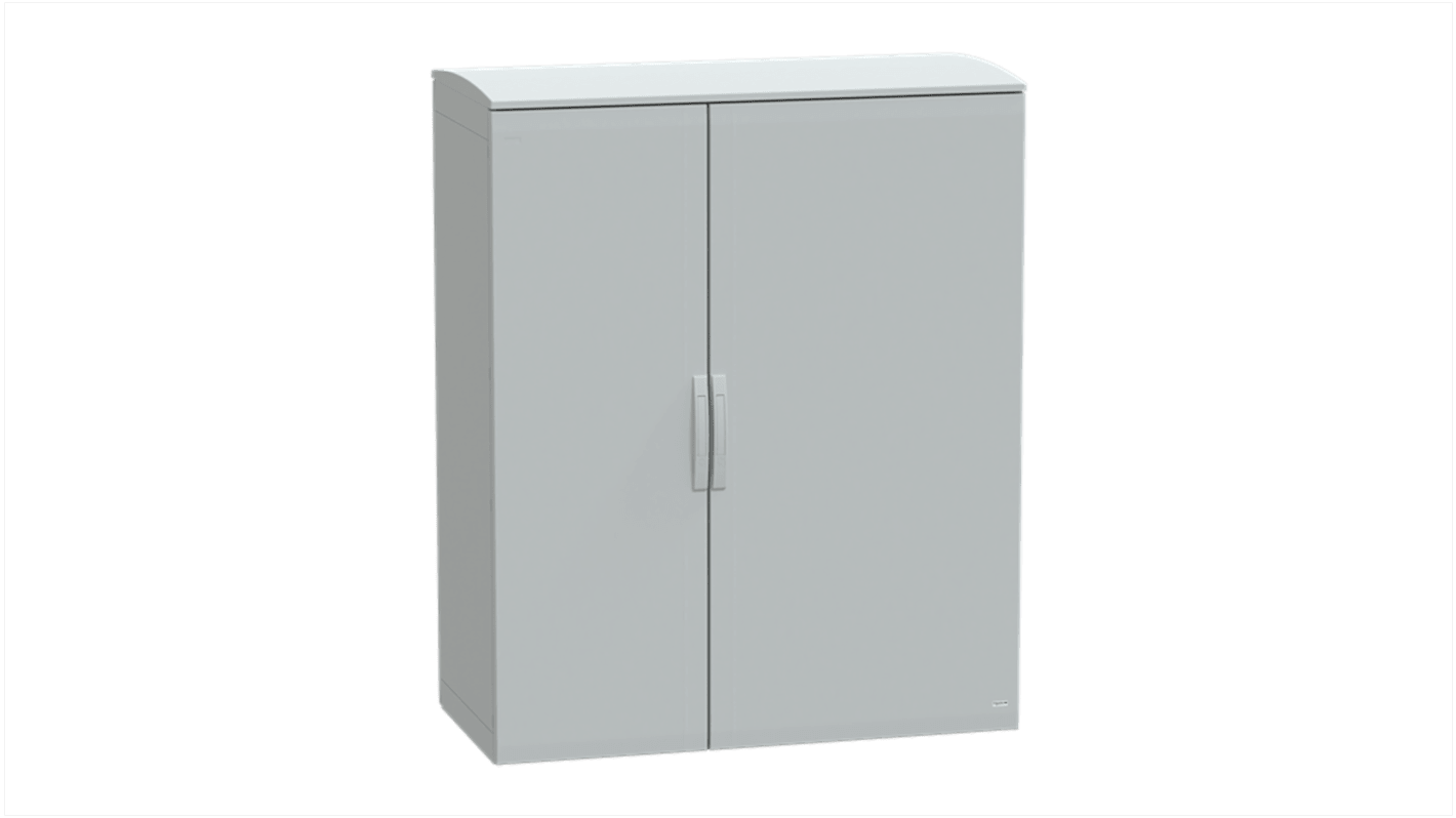 Schneider Electric NSYPLAT Series Fibreglass Reinforced Polyester Double-Door-Door Floor Standing Enclosure, Opaque