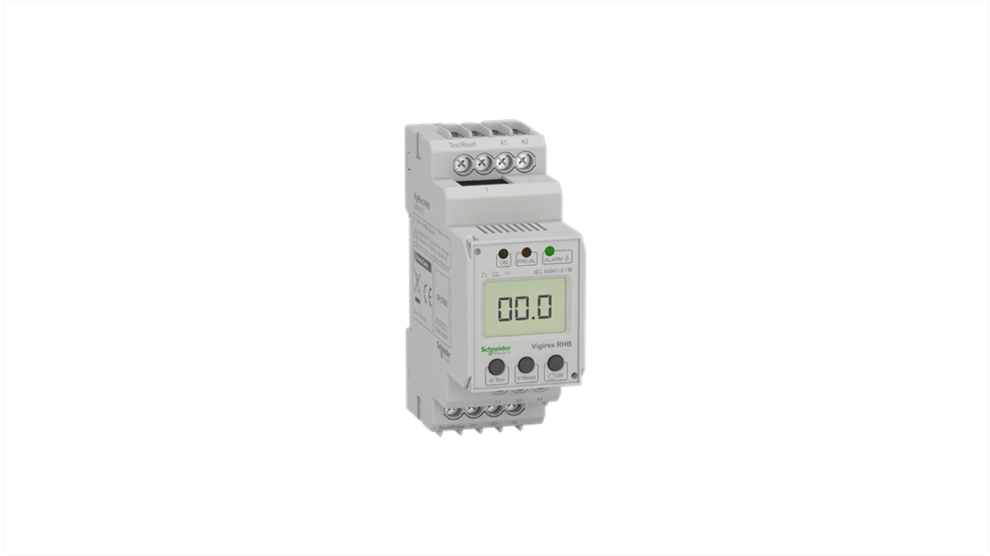 Schneider Electric VigiPacT Residual Current Relay for use with TB35P, TB60, TB60P, TB120, TB210, VigiPacT TB35