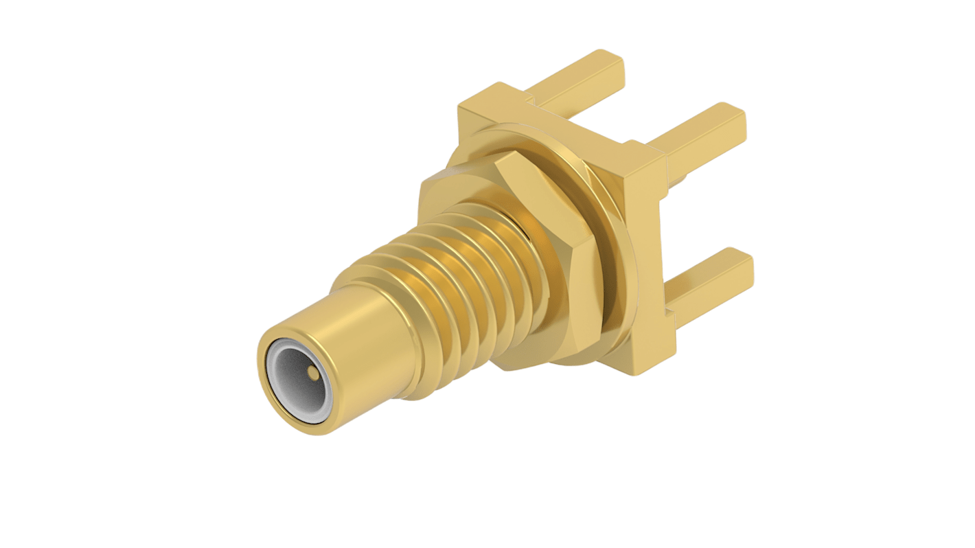 TE Connectivity 2477165 Series, Jack PCB Mount SMC Connector, Solder Termination, Vertical Body