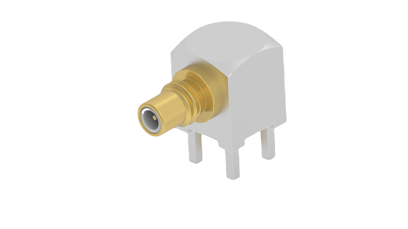 TE Connectivity 2477169 Series, Jack PCB Mount SMC Connector, PCB Termination, Right Angled Body
