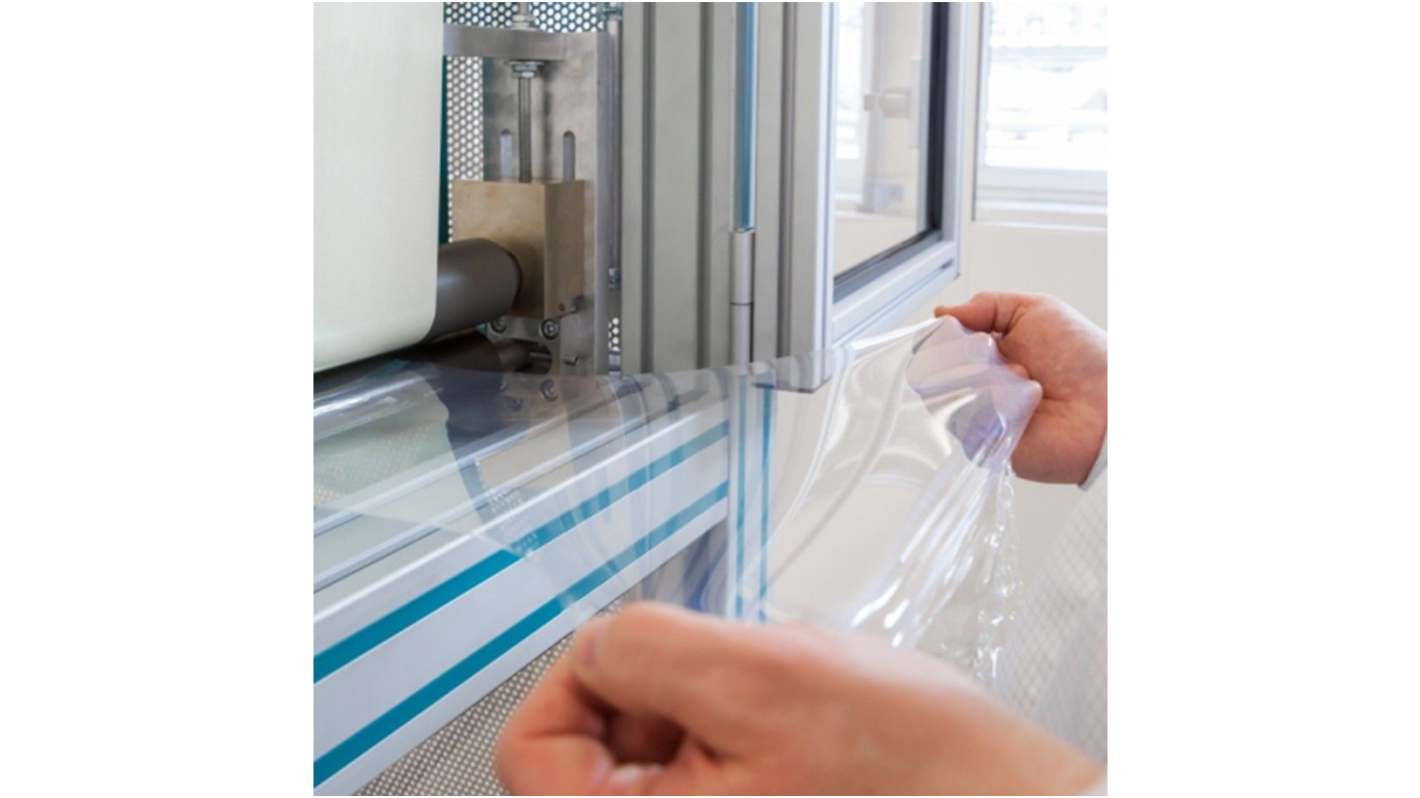 RS PRO Clear Silicone Rubber Sheet, 250mm x 250mm x 0.4mm, -45°C to 200°C