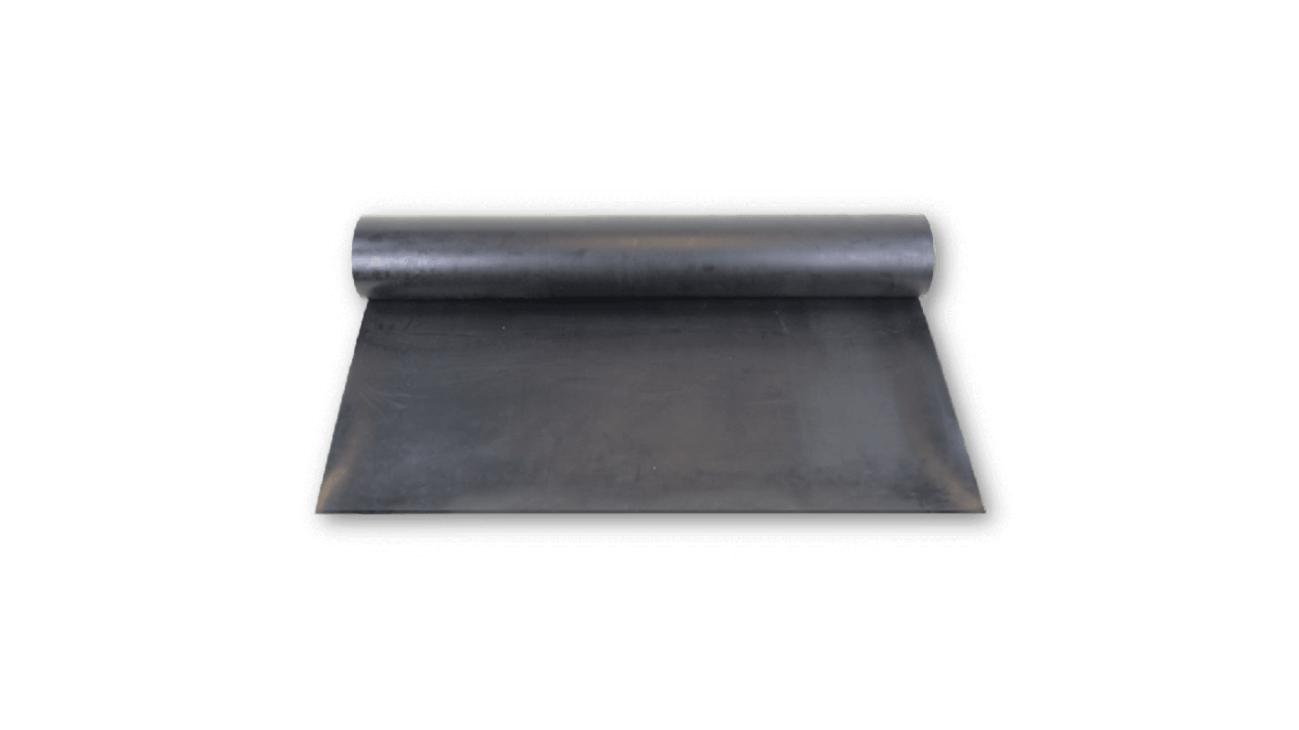 Lámina de caucho de Neopreno Negro RS PRO, 20m x 1.4m x 1mm