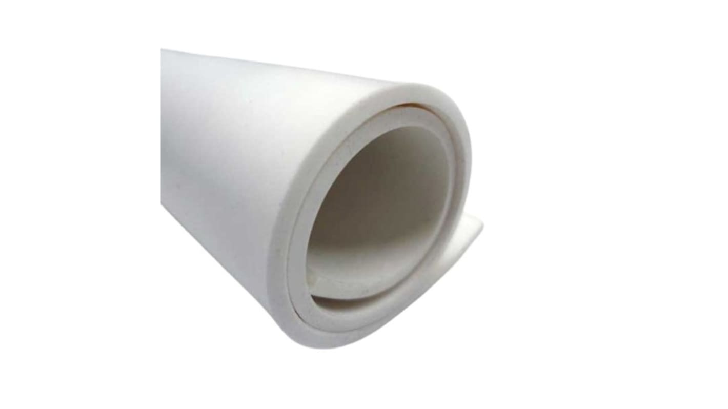 RS PRO White Silicone Rubber Sheet, 1m x 1m x 3mm, -60°C to 300°C