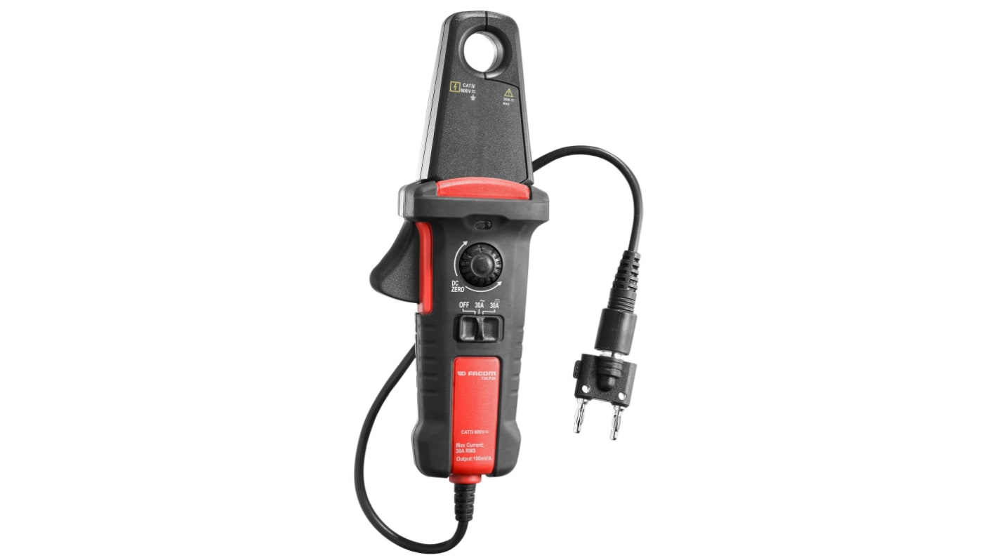 Facom 720.P30PB Clamp Meter DC Voltage, 30A dc, Max Current 30A ac CAT IV