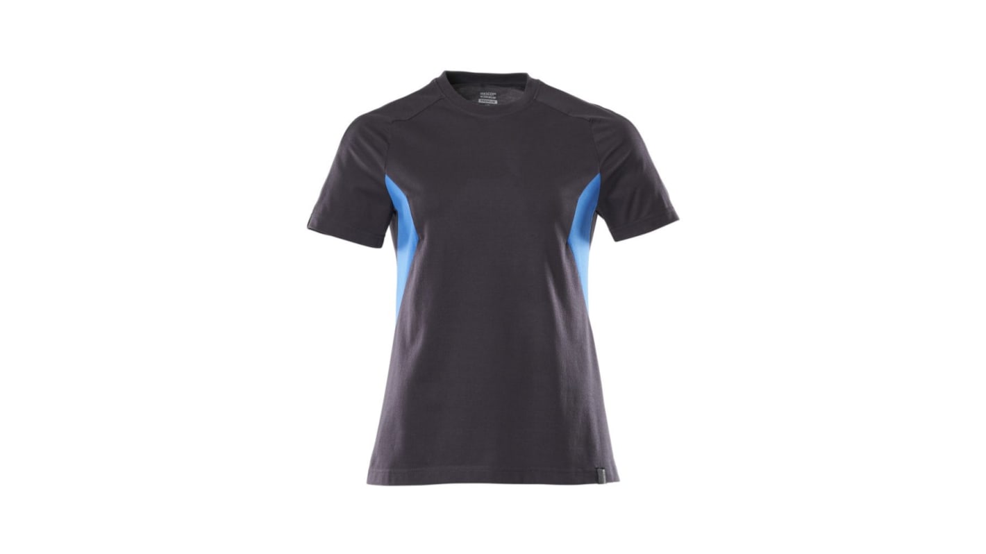 Mascot Workwear Blue, Dark Navy Cotton, Polyester Short Sleeve T-Shirt, UK- 2XL, EUR- 2XL