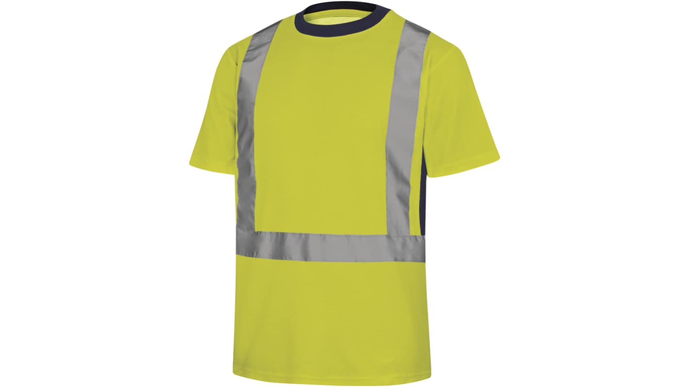 Delta Plus NOVA Fluorescent Yellow Unisex Hi Vis T-Shirt, 44
