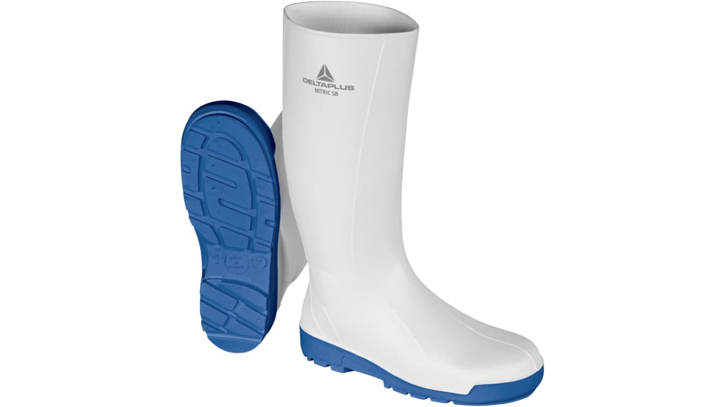 Delta Plus NITRIC SBFO SRC Blue, White Steel Toe Capped Unisex Safety Boot, UK 11.5, EU 45