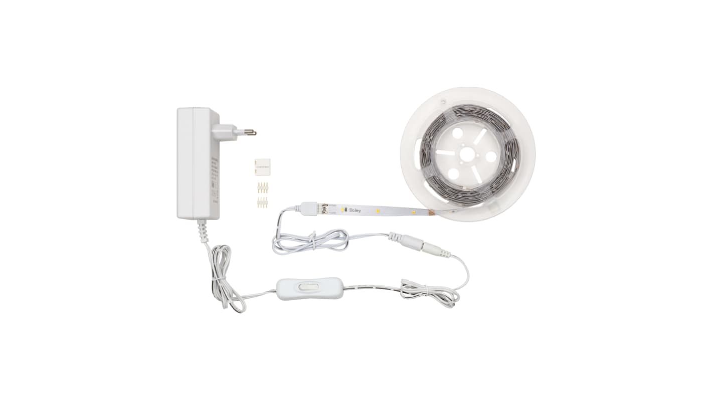 Bailey Electric & Electronics bv 12V dc White LED Strip, 3000K Colour Temp, 3000mm Length