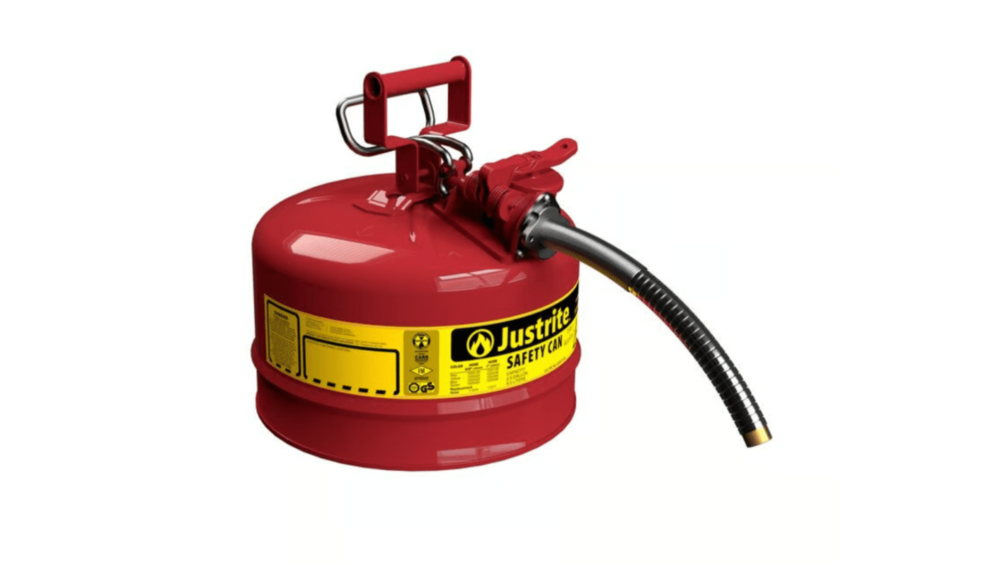 Justrite Steel Safety Can, 2.5gal
