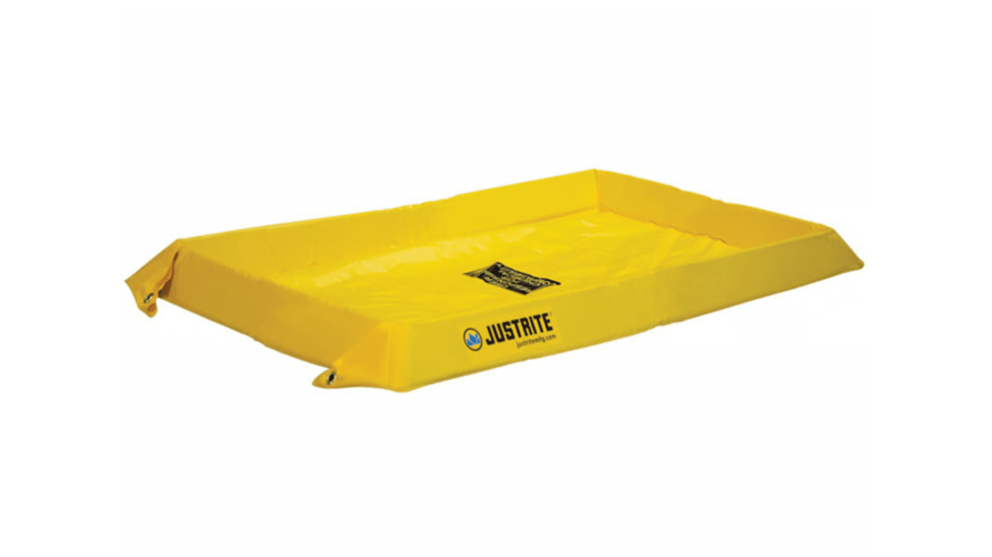 Justrite PVC Coated Fabric Spill Berm for Spill Control, 20g Capacity