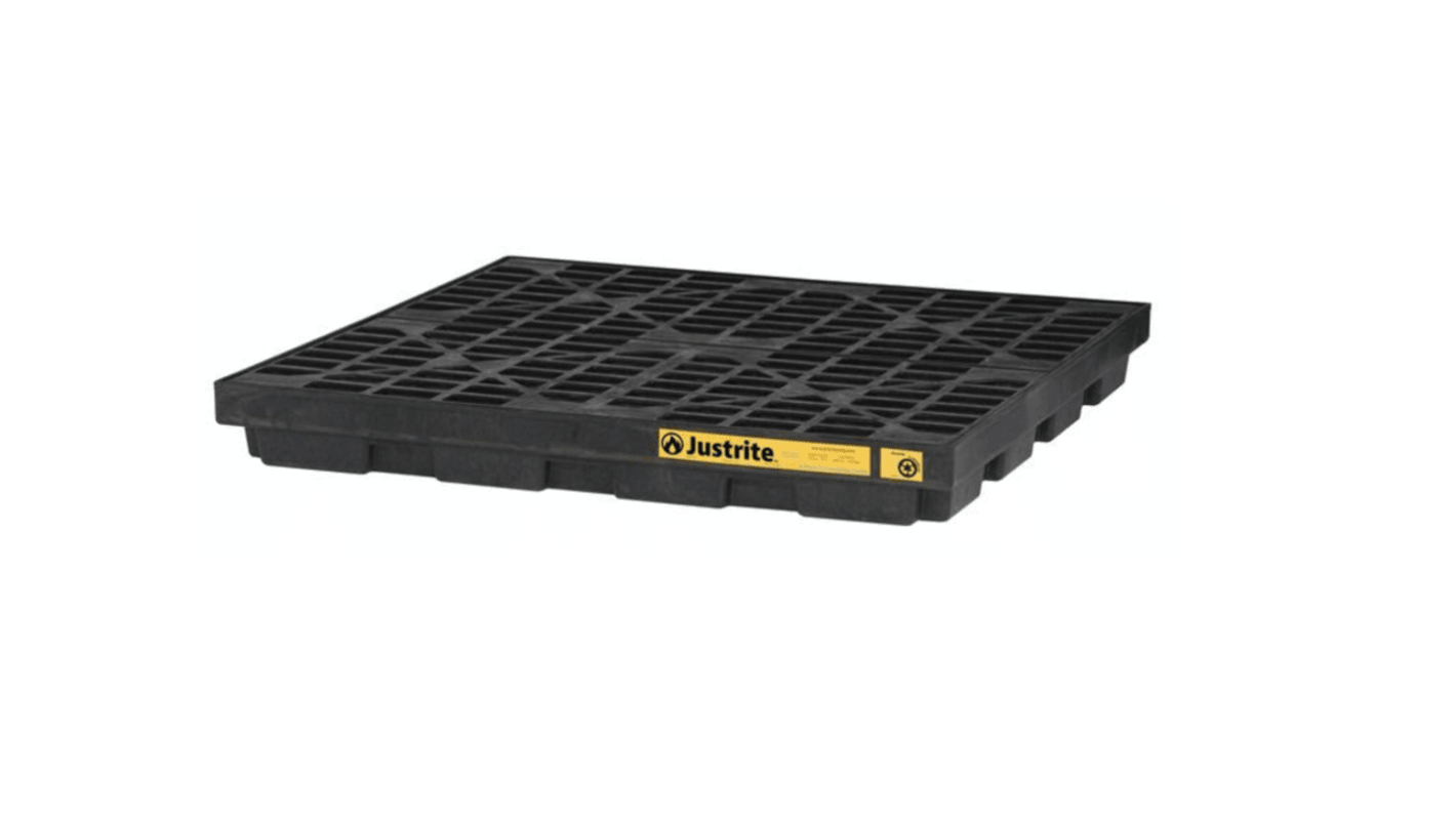 Justrite Polyethylene Drum Pallet for Spill Control, 49g Capacity