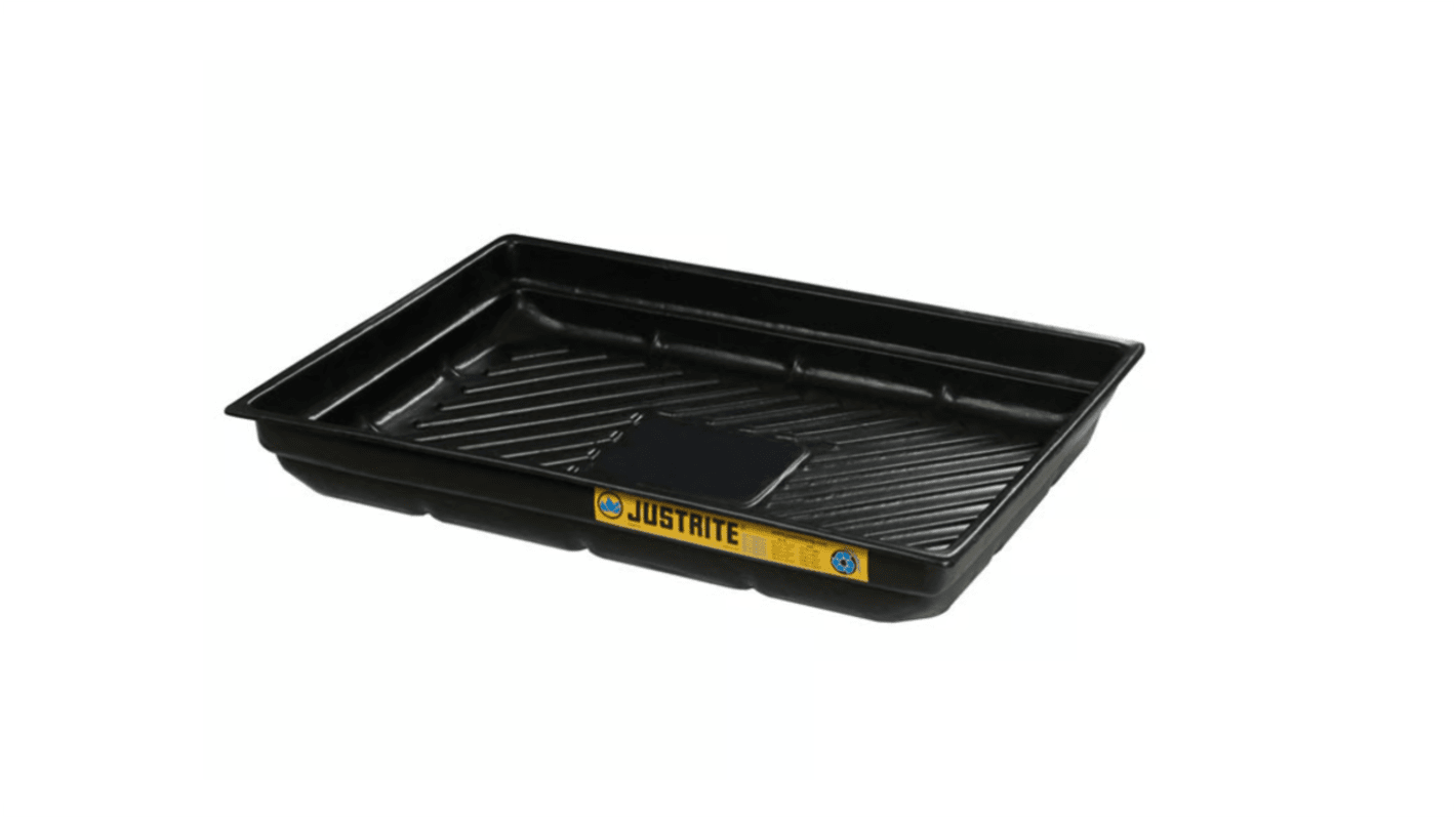 Justrite Polyethylene Drum Tray for Spill Control, 20g Capacity