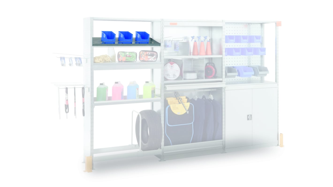 Manorga RAL 7040 4 Shelf Storage Rack System Shelving System, 3000kg Load