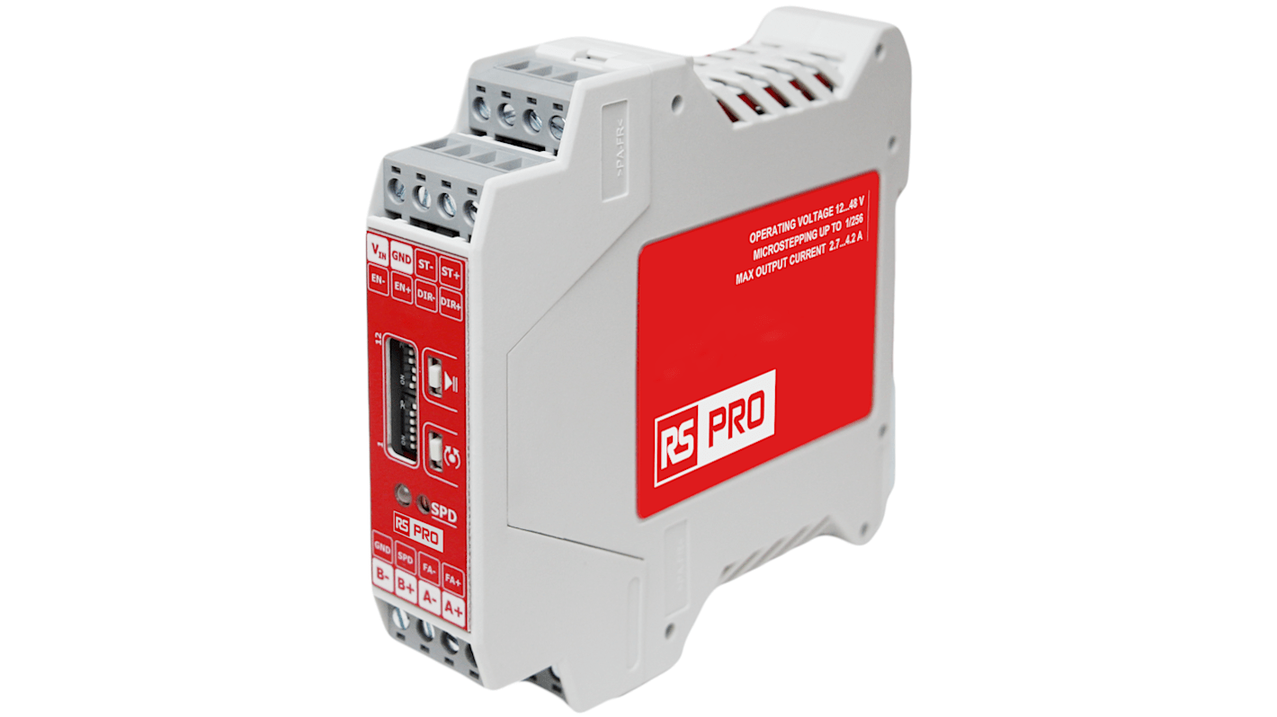 RS PRO Stepper Motor Controller, 12 → 48 V, 2, 4 Phase, 4.2 A, Positioning, Speed Controller Function, 48 V
