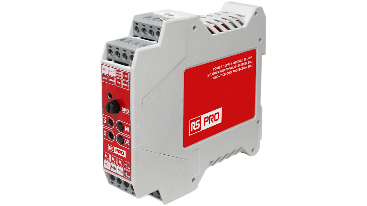 RS PRO 960 W Motor Controller, 24 → 48 V, 3 Phase, 20 A, Speed Controller Function, 48 V