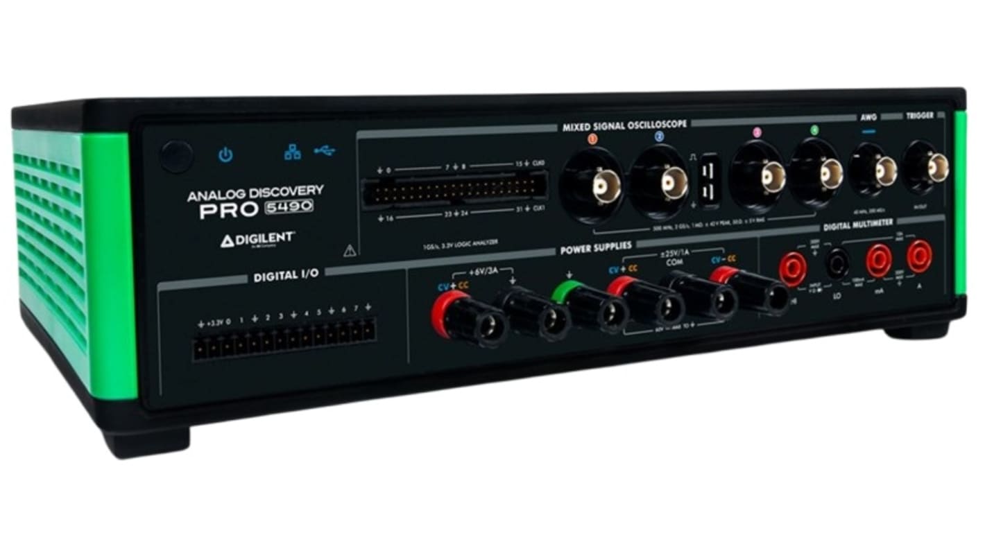 Digilent Analog Discovery Pro 5000 Series, 2GHz Mixed Signal Oscilloscope, 5 Analogue Channels