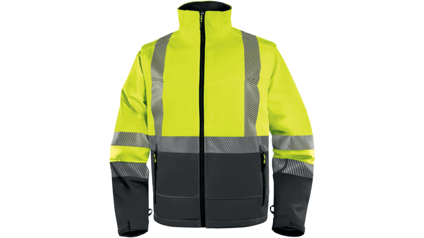 Delta Plus FAST Grey, Yellow, Breathable, Waterproof Parka, M