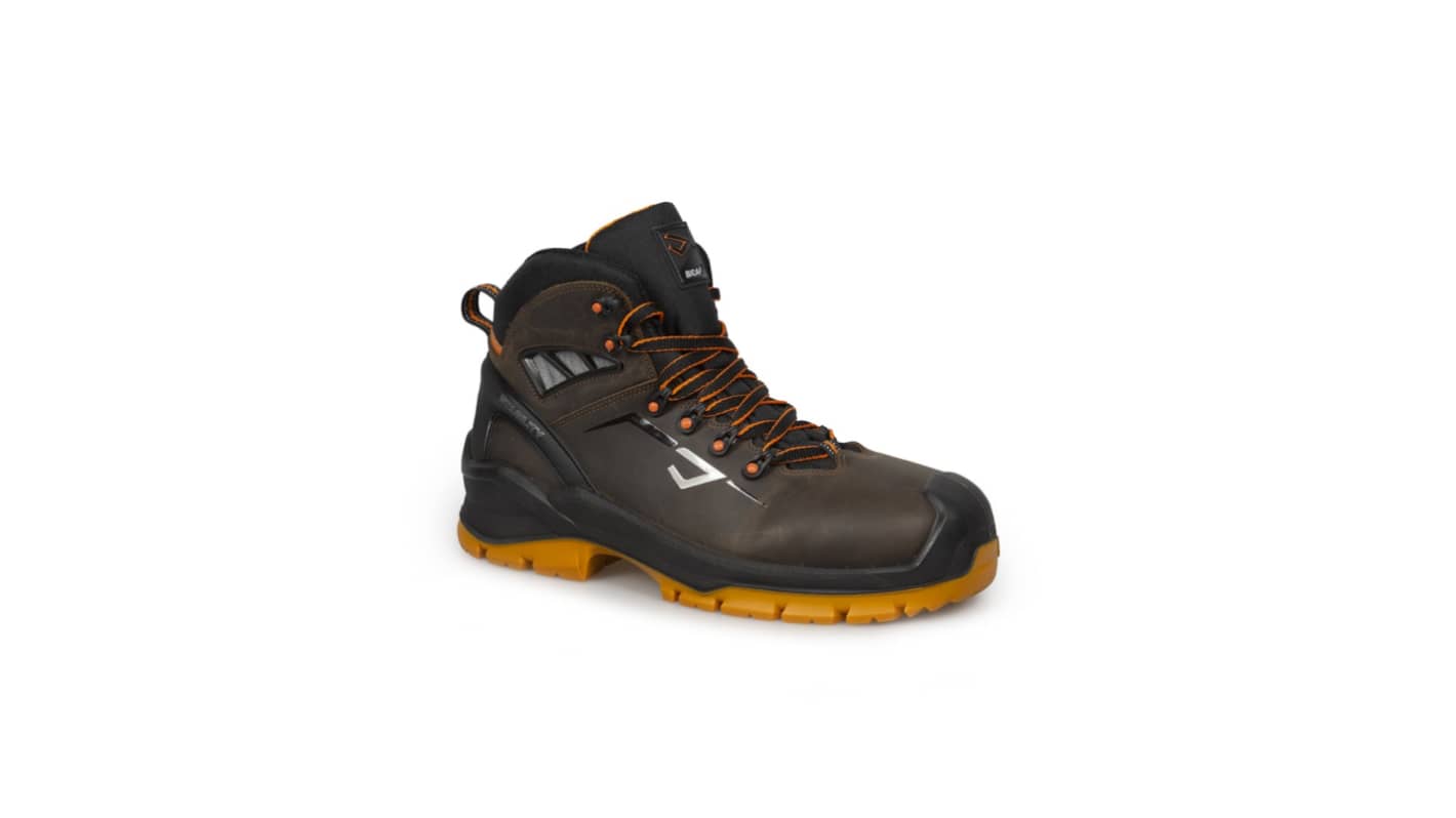 Bicap SEAL MID Black, Orange Composite Toe Capped Unisex Safety Boots, UK 5.5, EU 39