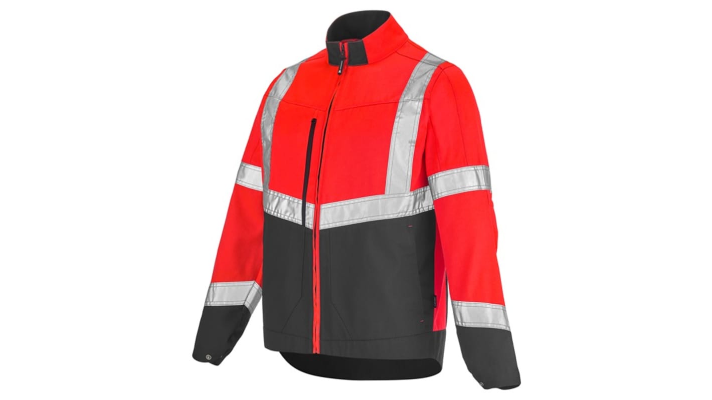 BLOUSON LUTEA  ROUGE FLUO / GR CHARCOAL
