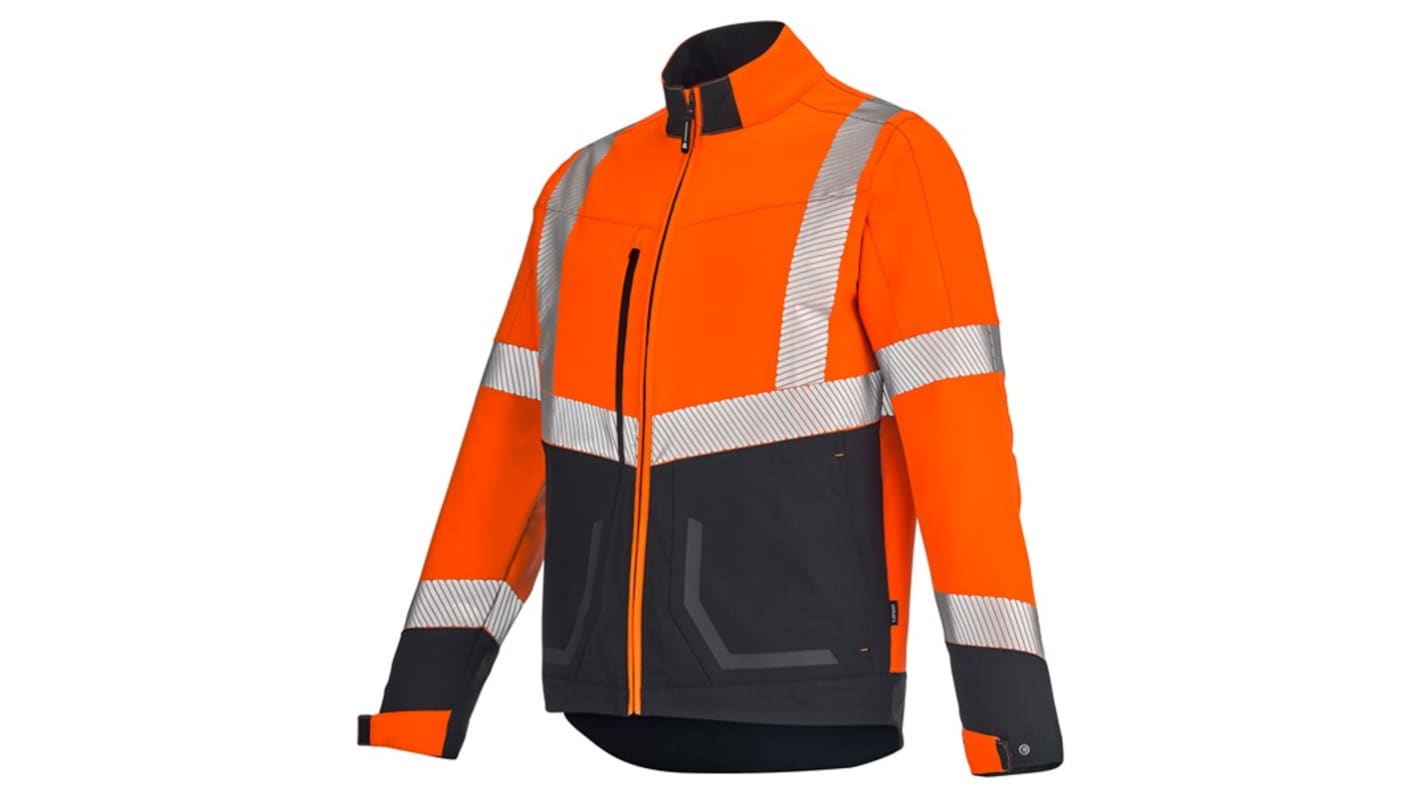 Cepovett Safety 3FLST3PI Black, Orange Unisex Hi Vis Jacket, L