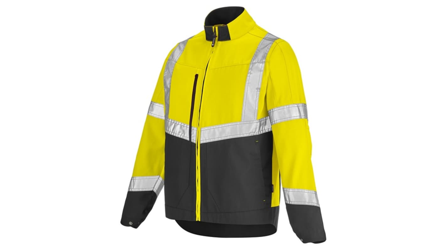Cepovett Safety 3HVN3PI Charcoal, Yellow Unisex Hi Vis Jacket, XL