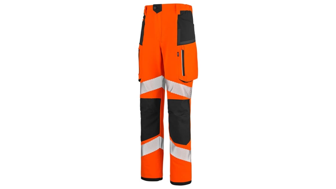 Cepovett Safety 1FLST3PI Black/Orange Hi Vis Fabric Hi Vis Trousers, 46in Waist Size