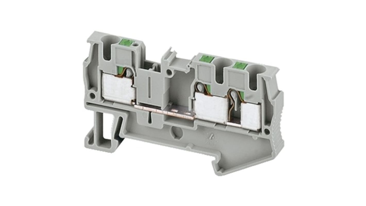 Schneider Electric NSYTRP Series Terminal Block, 4 mm² Wire, Push In Termination