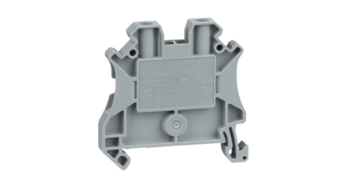 Schneider Electric 端子排, 线规4mm², 螺钉端接, NSYTRV系列